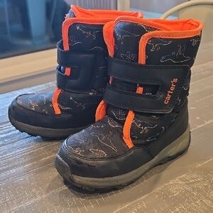 Carter's Black and Orange Insulated Boots